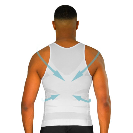 Débardeur Correcteur de Posture Homme | Anti Mal de Dos | Redresse Dos et Epaules |Compression | Maillot de Corps |