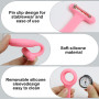 EuAcesry Montre Infirmiere pour Blouse, 3 Pièces Infirmière Montre Broche en Silicone avec Broche Sécurisée, Montres Trotteuse à