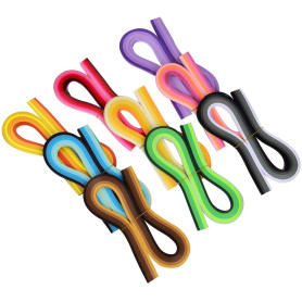 Paper Quilling Set,Paperolles 900 Pièces Papier Quilling Strips pour Quilling pour DIY Artisanat 44 Couleurs 5mm Largeur 39 cm L