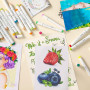 Marqueurs à alcool 120 couleurs, Marqueurs à croquis à double pointe (pinceau et pointe fine) Marqueurs artistiques pour le colo