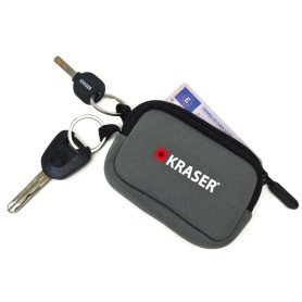 KRASER KR730 Porte Clef Voiture Moto de Haute Qualité, Vos Clés Toujours à Portée de Main, Compartiment Intérieur Exclusif pour 