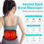 Naxup Ceinture Lombaire chauffante,Ceintur Dorsale Chauffante,Ceinture Massante Chauffante avec 3 Modes De Massage et 3 Niveaux 
