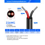 Câble électrique 22AWG 2 x 0,34mm² UL2464-5 mètres - Câble 2 conducteurs en cuivre étamé-300V-Idéal pour éclairage LED automobil
