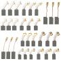 30 Pièces Balais de Charbon pour Outils Électriques, 10 Tailles Différentes Balais de Charbon Moteur Electrique,Compatible avec 