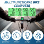 LANAFAY Compteur Velo sans Fil avec 20 Fonctions Étanche, IPX6 Étanche Compteur Kilométrique Vélo avec Écran LCD Rétroéclairé, F