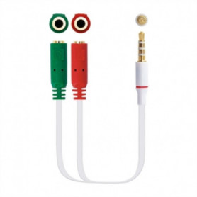 Câble Audio Jack (3,5 mm) Coupleur NANOCABLE 10.24.120 Blanc Noir 12,99 €