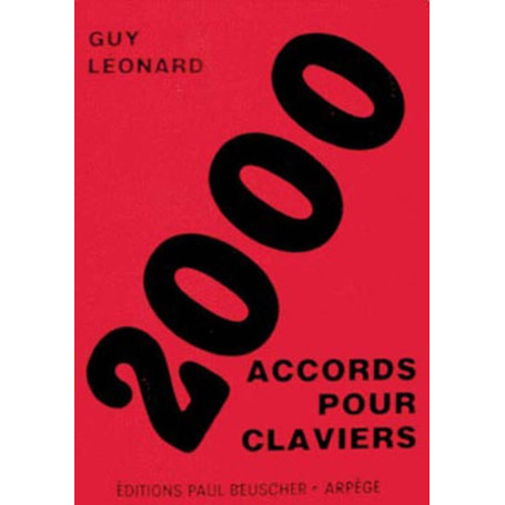 2000 accords pour claviers