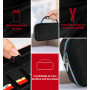 ivoler Etui pour Nintendo Switch 2 Model (2025), Housse Sacoche de Transport à Coque Rigide Anti Choc Pochette avec Espace, 12 C