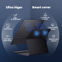HONGO Moniteur Portable, Laptop Écran Portable 15,6" 1080P IPS Écran PC Portable Haut-parleurs Intégrés, Moniteur pour Ordinateu