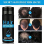Fibres Capillaires NOIRE Avec Applicateur en Spray, Traitement de la Perte de Poudre Cheveux Homme et Femme, épaississeur de Che