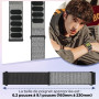 YONGBB 22mm Bracelet Montre en Nylon pour Xiaomi Redmi Watch 5 Active/5 Lite/Watch S4/Garmin Venu 3/Venu 2/Forerunner 255/265/Am