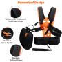 QKTYB Sangle d'épaule Universelle réglable rembourrée Confortable Double Sangle d'épaule en Nylon pour Tondeuse à Gazon