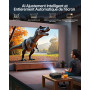 Vidéoprojecteur 4K【1000ANSI/Netflix Officiel/Dolby】 VideoProjecteur Portable 4K AI Auto Focus/Keystone WiFi6 Bluetooth, TOPTRO P