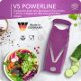 Coupe-Légumes Börner V5 (Profi Set) • Mandoline Réglable en V • 7 pièces avec 10 Épaisseurs de Coupe • Lame en Acier Inoxydable 