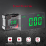 XUNTOP 4 * 90° Inclinomètre Numérique Rechargeable avec Écran LCD IP54 Mesureur d'Angle Digital avec 4 Faces Magnétiques Niveau 