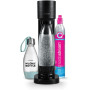 sodastream Gaia Machine à Eau Pétillante | Pack 1 Bouteille 1L + 1 Bouteille 0,5L Compatibles Lave-Vaisselle + 1 Recharge de Gaz