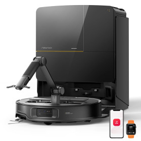 roborock Saros Z70 Robot Aspirateur 22 000Pa, Bras Mécanique OmniGrip, Châssis AdaptiLift, FlexiArm Riser, Système Autonome Star