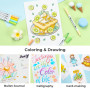 Ohuhu Feutre Coloriage, 36 Couleurs Pastel Feutres Double Pointe Fine et Pinceau pour Mandala Calligraphie Dessin Esquisse Livre