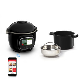 Moulinex Cookeo Touch Wifi Multicuiseur intelligent, Cuve 6 L, Haute pression, Guide pas à pas, 250 recettes intégrées, Applicat