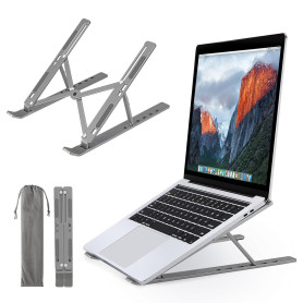 Lauviomify Support Ordinateur Portable,Alliage D'aluminium,Support pour Ordinateur Portable,Réglables en Hauteur sur 6 Niveaux a