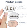 180 Pièces Rivets en Cuir, Boutons Pression Métalliques, Pression et Outils de Fixation, Bouton Pression Métal et Goujons Tubula
