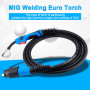 Torche de soudage, torche mig mb15 ak, torche mig euro 5m paquet de tuyaux de gaz de protection MB15AK Torche de soudage 4 m MIG