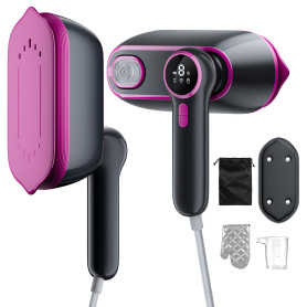 Défroisseur Vapeur 2 en 1 Portable pour Vêtements - Défroisseur a main - Fer à Repasser de Voyage 1200W Léger (0.8kg) - 3 Modes 