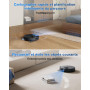 ECOVACS DEEBOT T30C Omni GEN2 Robot Aspirateur Laveur avec Station, 25000Pa, Lavage à l'eau Chaude 75 ℃, Serpillière OZMO Turbo 