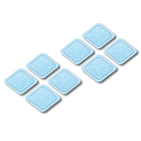Beurer EM 59 Heat coussins en gel, kit de rechange pour EM 59 avec chaleur numérique TENS/EMS avec 8 électrodes auto-adhésives, 