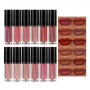 Anglicolor 12 Couleurs Rouge à Lèvres,Liquide Mat Nude Étanche Longue durée Antiadhésif La tasse ne se décolore pas Brillant à l