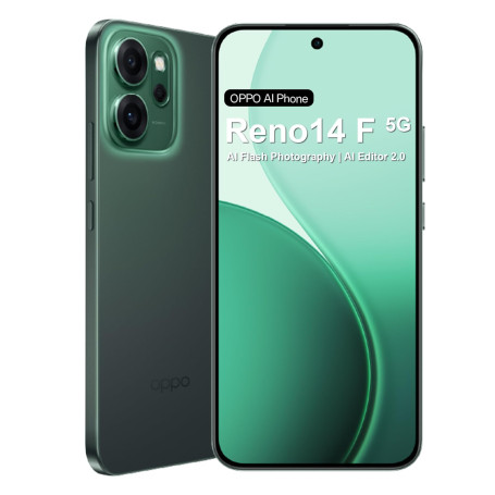 OPPO Reno14 F 5G IA Smartphone Android Débloqué, 8+256Go Téléphone, Snapdragon 6 Gen 1, Écran AMOLED 120Hz 6,57", Caméra AI 50MP