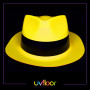 UVFloor - Lot De 12 Chapeaux Fluorescents - Spéciale Lumière Noire et Ultra Violet - 4 Couleurs Vives - Accessoire Fluorescent -