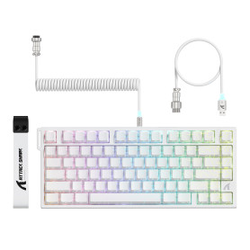 ATTACK SHARK R82 HE Clavier Gaming Filaire 75 %, Switch Magnétique, Polling Rate 8000 Hz, Précision Ultra de 0,005 mm RT, RVB, 5