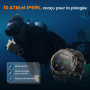 KOSPET Tank T4 Montre Connectée Homme, Acier Inoxydable, GPS & Cartes Hors Ligne, Étanchéité 10ATM (Plongée 45M), Batterie 50 Jo