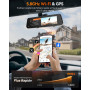 WOLFBOX G900 Pro 12" Dashcam Rétroviseur avec STARVIS 2 IMX678, 4K+2.5K retroviseur Interieur Voiture Camera, 5.8GHz WiFi, Carte