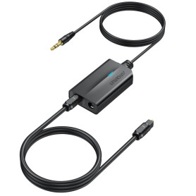 AUTOUTLET 3,5 mm vers SPDIF, AUX à SPDIF-Convertisseur Audio Analogique à Numérique Prend en Charge la Sortie Audio 48K avec Opt
