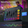 Podcast Kit Complet, Table de Mixage avec Carte Son pour Micro XLR, Interface Audio pour Musiciens en Streaming, Alimentation Fa