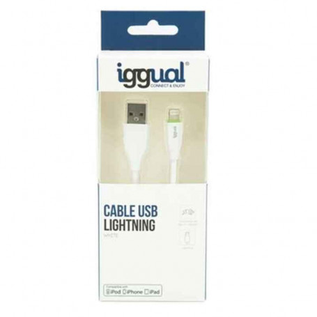 Câble Lightning iggual IGG316955 1 m Blanc 13,99 €