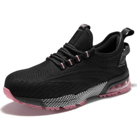 SPIEZ Chaussures de Securite Coussin d'air Basket de Securite Femme Respirant Antidérapant Confortable Chaussures de Travail Fem