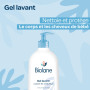 BIOLANE - Gel douche bebe corps et cheveux 2 en 1 - 750ml - 97% Origine Naturelle - Doux - Peaux Sensibles - Fabriqué en France