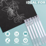 YIIFELL 6 Stylos Gel Blanc, Set of 0.6 mm & 0, 8 mm Stylos gel blanc à pointe fine for Papier noir Croquis dessin livres de col