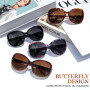 Sunier Lunettes de Soleil Femme Polarisées, Lunettes de Soleil Surdimensionnées Mode, Protection UV400