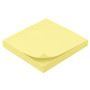WAYTEX 931642 Notes autocollantes bloc de 100 feuilles jaunes carrées 75 x 75 mm adhésives repositionnables