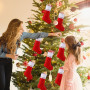 AUGSUN 10Pcs Chaussettes de Noël Personnalisé à Susprendre, Sachet de Bonbons pour Décoration de Noël