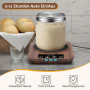 Aukimo Récipient chauffant pour levain, plaque chauffante précise avec thermostat de 21 à 38°C, minuterie 12H, fonction automati