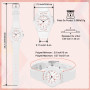 TENOCK Montre De Sport pour Femmes Montre Analogique à Quartz pour Hommes Montre éTanche 50M avec Veilleuse