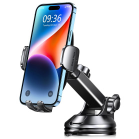 CIRYCASE Support Téléphone Voiture, 2025 Amélioré [Ventouse Ultra Puissante] Porte Voiture Telephone Tableau de Bord, Rotation 3