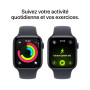 Apple Watch SE 3 [GPS + Cellular 44 mm] Montre connectée avec boîtier Minuit et Bracelet Sport Minuit. Moniteur activité/Sommeil