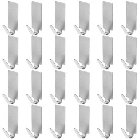 faburo 24pc Crochet adhésif Crochet en Inox