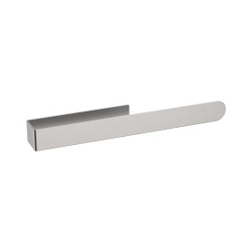 Ibergrif M34454A, Porte Serviette Salle de Bain sans Perçage, Porte-Serviettes Mural en Inox, Adhésif 3M, 37 CM, Gris